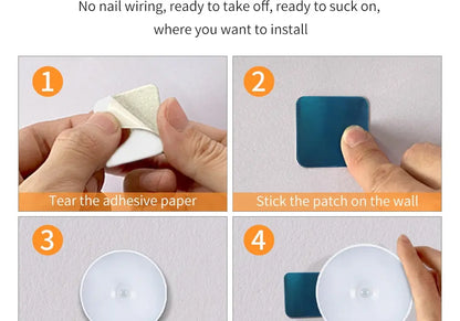 LED Under Cabinet Lights Motion Sensor Night Light Smart Lamp