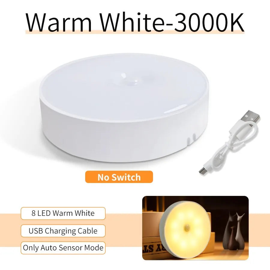 LED Under Cabinet Lights Motion Sensor Night Light Smart Lamp