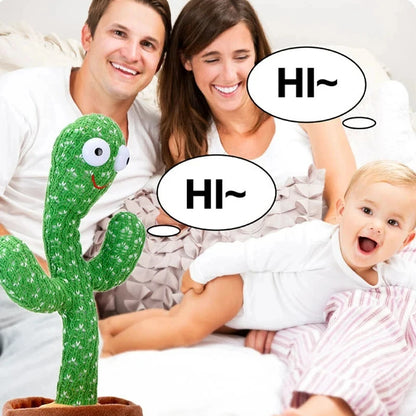 Dancing Cactus Toy,Repeat Talking ,Song Speaker Wriggle Dancing Sing
