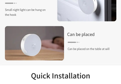 LED Under Cabinet Lights Motion Sensor Night Light Smart Lamp